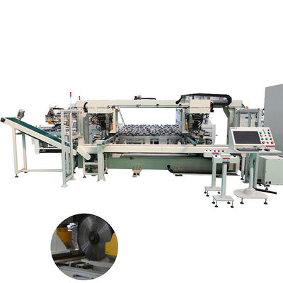 İyi bir fiyat. Çifte uç açılı Plywood Kapı Çerçeve Yapma Makinesi PLC Kontrolü 220V çevrimiçi