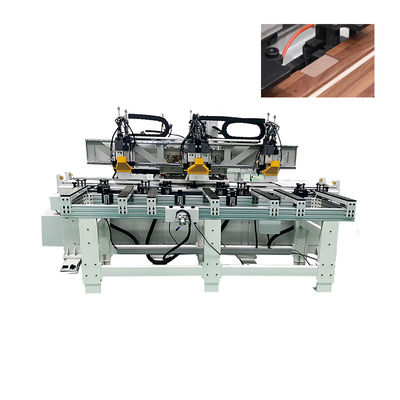 Bon prix Fermeture de charnière WPC Cadre de porte en bois Machine de fabrication multi-axe synchrone en ligne