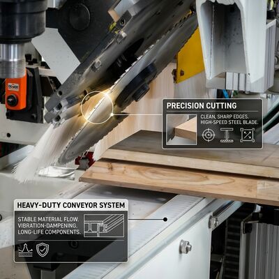 Bon prix Servo Precision Four-Sided Wooden Door Cutting Machine 60M/min Positioning online