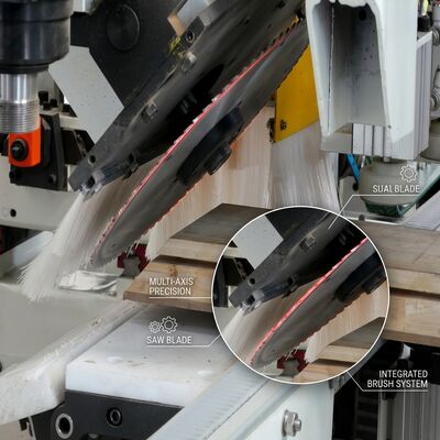 Good price INOVANCE Controlled Wood Door Cutting Machine For Stable Long-Term Operation online
