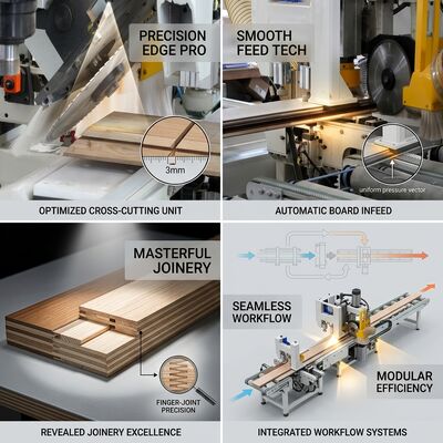 Good price Self-Developed PLC Wood Door Cutting Machine With Touchscreen Auto Calibration online